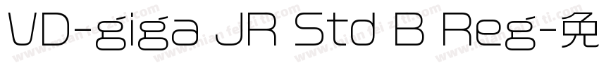 VD-giga JR Std B Reg字体转换